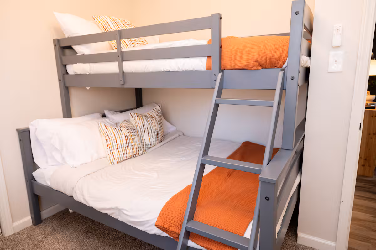 Bunk room with twin-over-full bunk beds